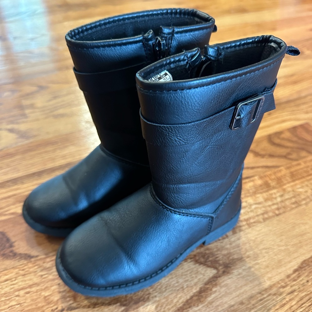Carter’s Black Toddler Riding Boots Size 10T
